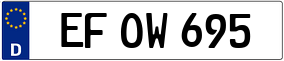 Trailer License Plate